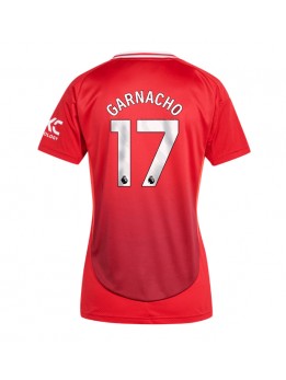 Manchester United Alejandro Garnacho #17 Replika Hemmakläder Dam 2024-25 Kortärmad